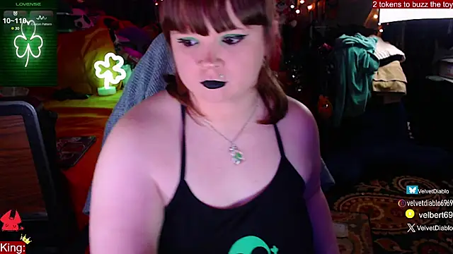 Snapshot of VelvetDiablo chatting on March 5, 2025, 1:10 am VelvetDiablo online show from March 5, 2025, 1:10 am