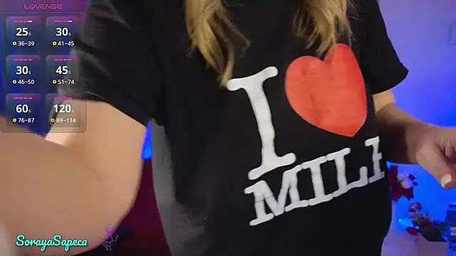 Snapshot of SorayaSapeca chatting on February 25, 2025, 1:43 pm SorayaSapeca online show from February 25, 2025, 1:43 pm