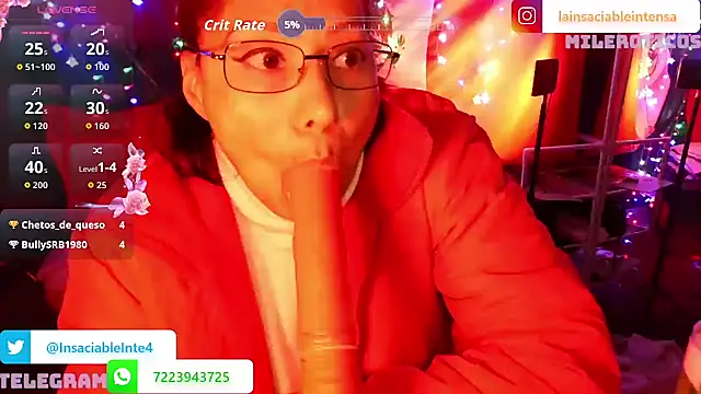 LaInsaciableIntensa online show from November 28, 2025, 3:17 am