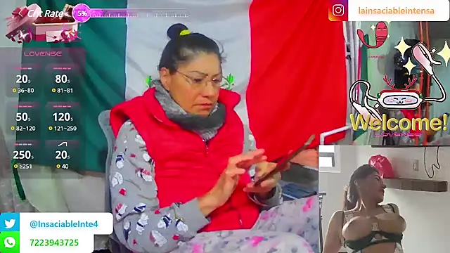 LaInsaciableIntensa online show from March 14, 2025, 12:51 pm