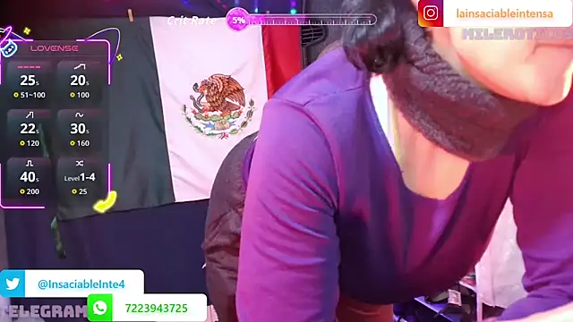 LaInsaciableIntensa online show from April 2, 2026, 2:30 am