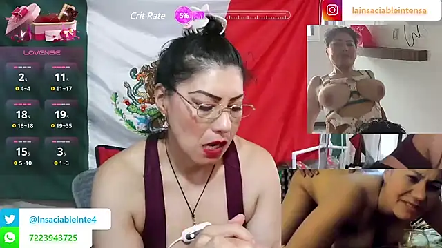 LaInsaciableIntensa online show from March 16, 2025, 11:37 pm