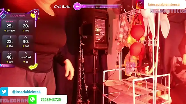 LaInsaciableIntensa online show from April 16, 2026, 1:50 am