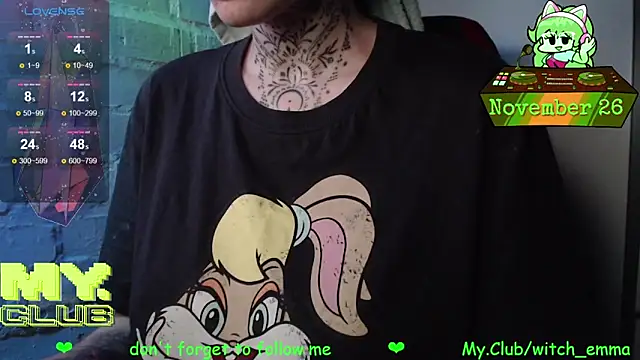 Witch Emma online show from November 26, 2025, 8:47 am