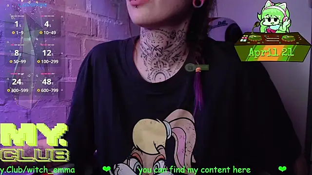 Snapshot of Witch_Emma chatting on April 21, 2026, 6:58 pm Witch Emma online show from April 21, 2026, 6:58 pm