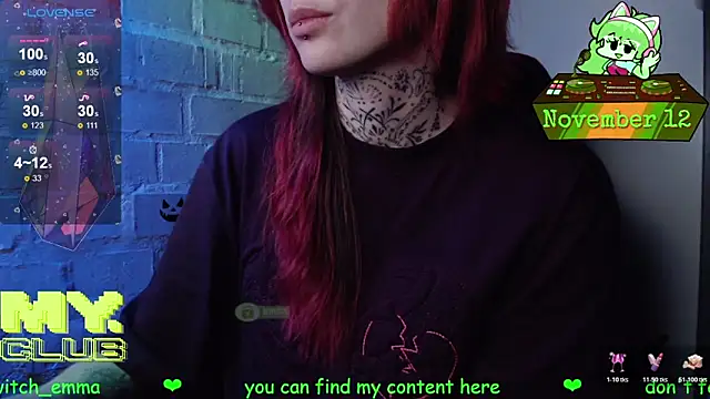 Witch Emma online show from November 12, 2025, 7:12 am