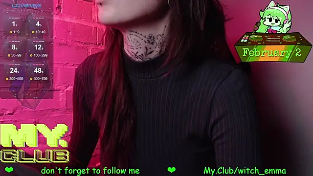 Witch Emma online show from February 2, 2026, 7:18 am