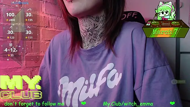 Witch Emma online show from March 7, 2026, 9:16 am