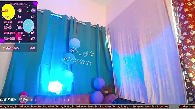 lilac night33 online show from March 3, 2025, 9:59 pm