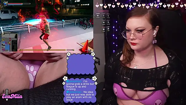 Snapshot of evamila chatting on February 21, 2026, 1:51 am evamila online show from February 21, 2026, 1:51 am