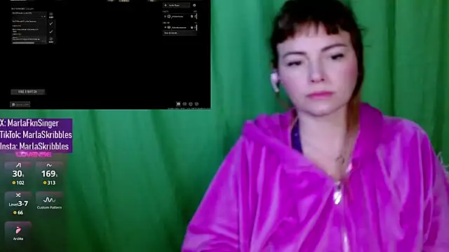 MarlaFknSinger online show from January 12, 2025, 9:19 am