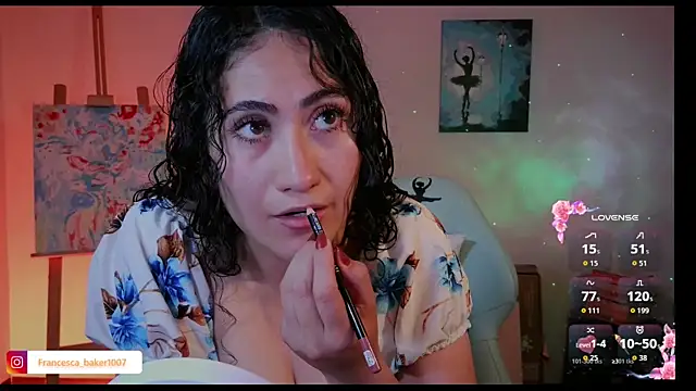 Snapshot of francesca_baker1007 chatting on April 13, 2026, 6:34 pm francesca baker1007 online show from April 13, 2026, 6:34 pm